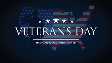 Happy veterans day. Veterans day background. Memorial American veteran day vector design illustration.  Veteran day poster or banner.