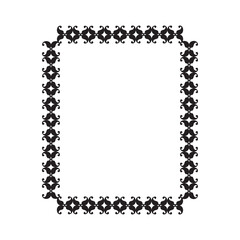 Frame, in the style of an ornament, Vector illustration eps 10, Art.	