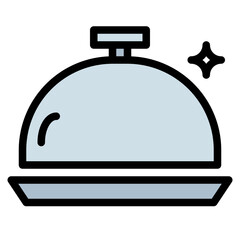 tray filled outline icon style