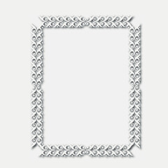 Frame, in the style of an ornament, Vector illustration eps 10, Art.	