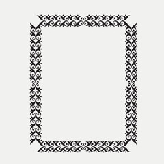 Frame, in the style of an ornament, Vector illustration eps 10, Art.	
