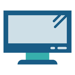 television flat icon style