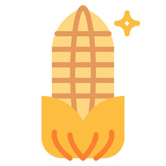 corn flat icon style