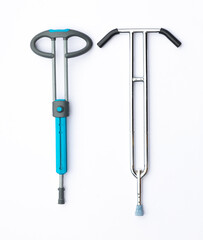 medical crutch isolated on white background