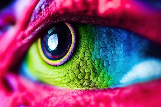 eye colorful Generative AI