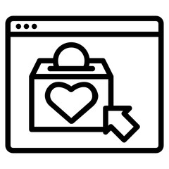 online donation icon