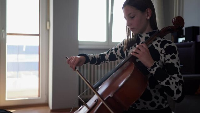 Girl playing cello