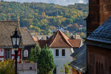 Fototapeta na wymiar Ansichten Marburg Lahn, Dächerblick