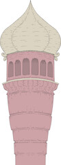 Arabian building illustration