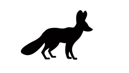Fennec fox silhouette