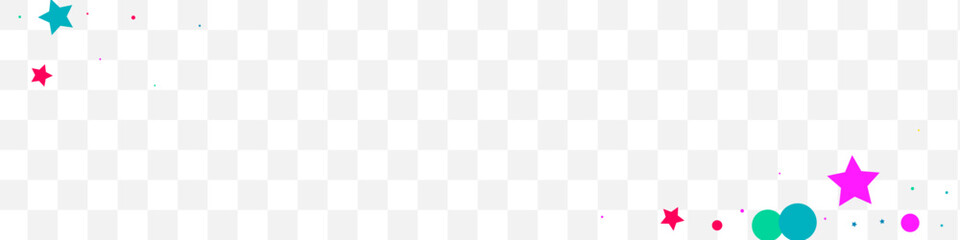 Rainbow Circle and Star Abstract Vector