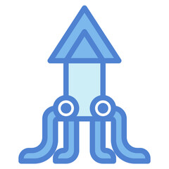 squid two tone icon style