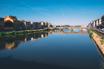 Angelo bridge over the Tiber river