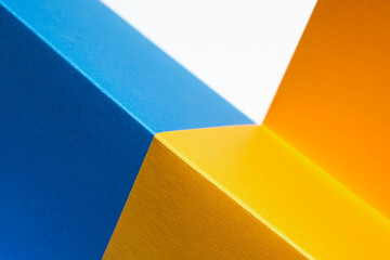 Abstract modern yellow and blue background. Texture background design, bright poster, banner yellow and blue. Space for text