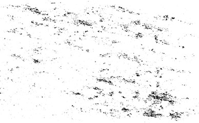 Monochrome texture composed of irregular graphic elements. Distressed uneven grunge background. Abstract vector illustration. Overlay for interesting effect and depth. Isolated on white background.
