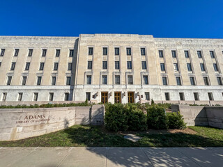 The Library of Congress John Adams building on Capitol Hill in Washington DC￼. Seen from 2nd...