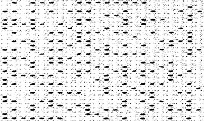 Rough, irregular texture composed of monochrome geometric elements. Overlay distressed grunge background. Abstract vector illustration. Isolated on white background. EPS10