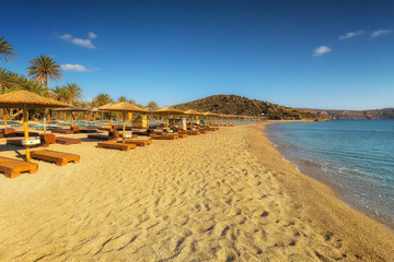 Fototapeta na wymiar Vai Beach, Crete, Greece