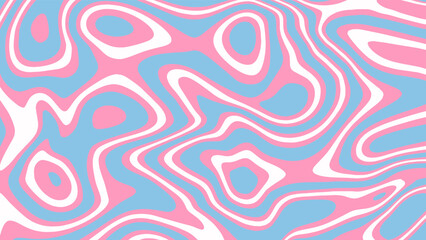 Vector liquid transgender flag. Abstract background for LGBT pride month. Modern decorative illustration