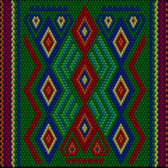  New Year, Christmas, winter, festive pixel pattern.