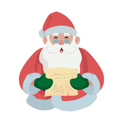 santa with a letter