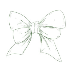 cute bow silhouette