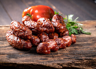 Refeições a base de churrasco estilo americano.