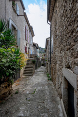 Fototapeta na wymiar Le village de Vogüé en Ardèche