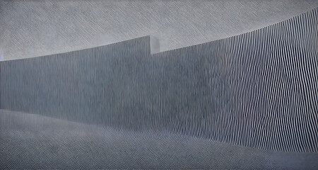 Monochrome Illustration Landscape Abstract Geometric