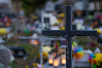 cross in the graveyard