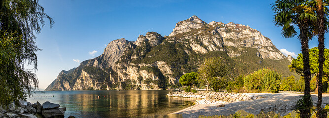 landscape at riva del garda - lake garda