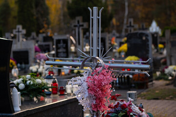 cross in the cemetery