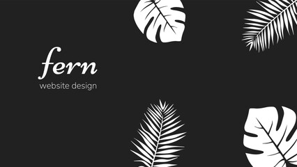 Fototapeta na wymiar website design fern