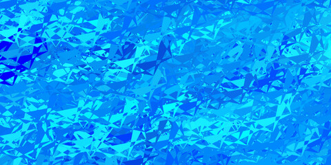 Fototapeta na wymiar Dark blue vector background with triangles.