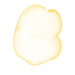 Orange Watercolor Paint Blob