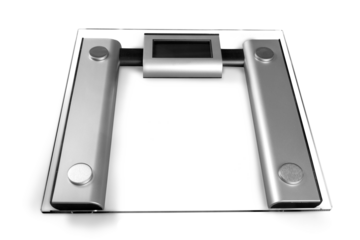 Photo of  scales isolated on white background