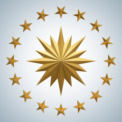 3D Rendering of Presidential Seal of Turkey