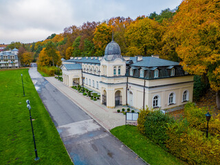 Spa park in the Naleczow sanatorium