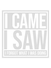 I came saw forget 
