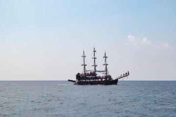 ship in the sea