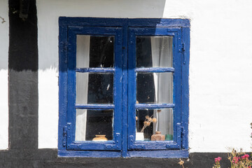 old window with shutters