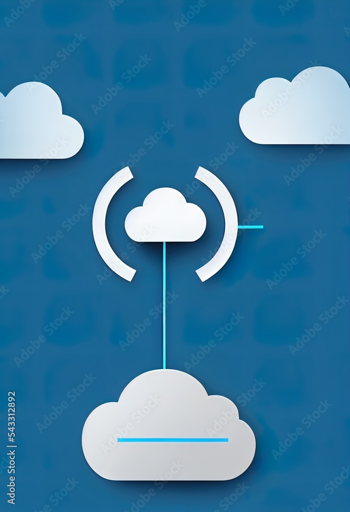 Poster cloud and edge computing technology concepts support a large number of users. there are three promin