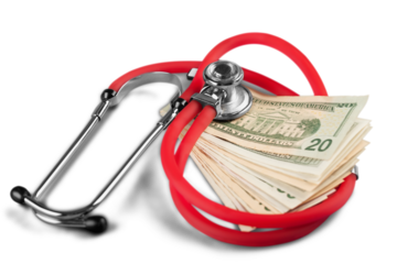 Stethoscope on Banknotes