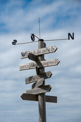 signpost in the sky
