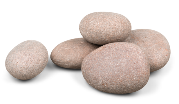 Stack of the gray pebble stones