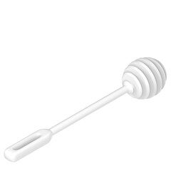 3d rendering illustration of a plastic honey dipper