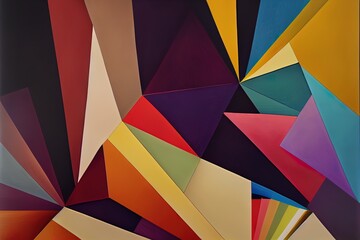 Fototapeta premium Background with color lines. Different shades and thickness.