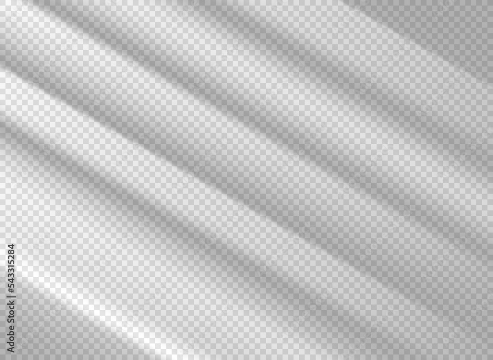 Poster shadows on transparent background. Shadow overlay effect vector effect