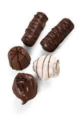 Assorted Dark, Milk and White Chocolate Candies , Pralines , Truffles