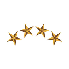 Obraz premium Gold Curve Star Rating 31